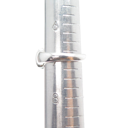 925 Sterling Silver Vintage Modernist Ribbed Dome Ring Size 7