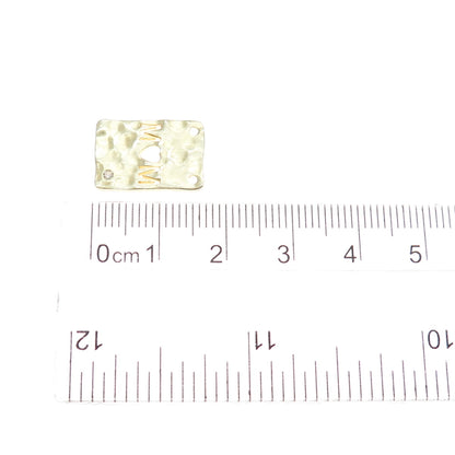 925 Sterling Silver Gold Plated Real Diamond Mom Heart Minimalist Slide Pendant