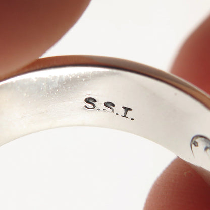 925 Sterling Silver Vintage S.S.I "Faith" Band Ring Size 12.5