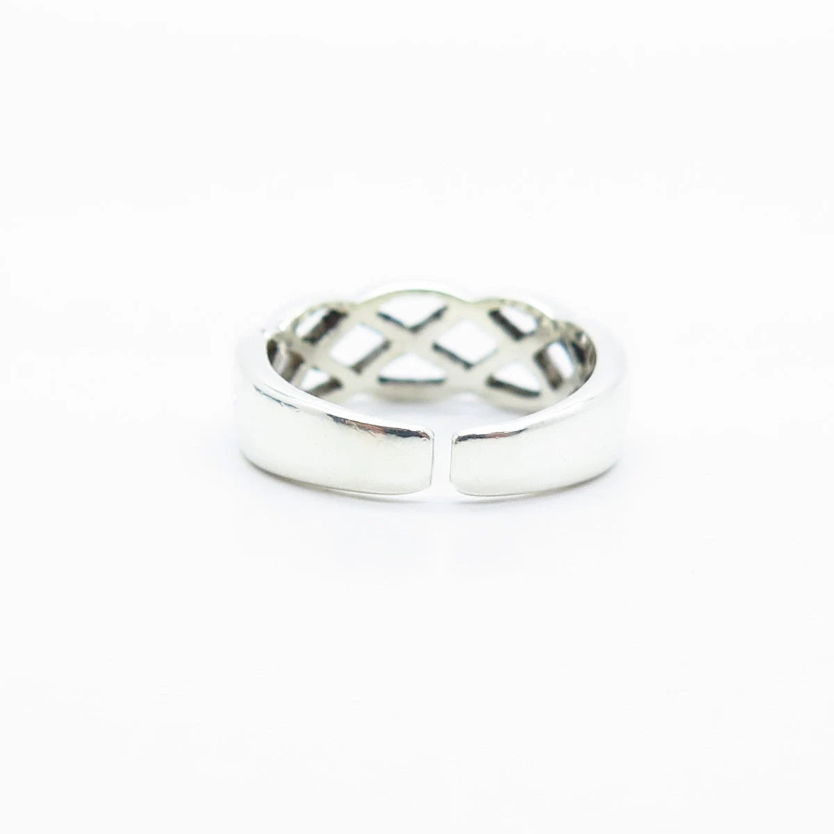 925 Sterling Silver Vintage Cellini Adjustable Ring Size 4
