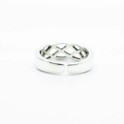 925 Sterling Silver Vintage Cellini Adjustable Ring Size 4