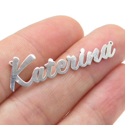 925 Sterling Silver "Katerina" Personalized Centerpiece Pendant