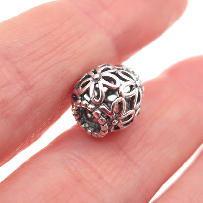 PANDORA 925 Sterling Silver Wildflower Walk Slide Bead Charm