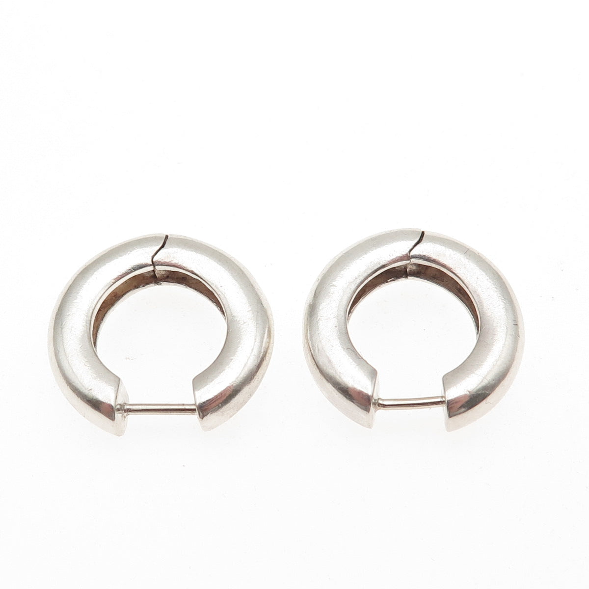 925 Sterling Silver Vintage Hoop Earrings