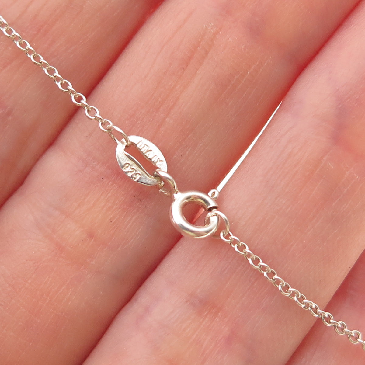 Kiran 925 Sterling Silver Real Amethyst & White Topaz Cable Chain Necklace 18"