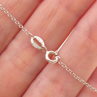 Kiran 925 Sterling Silver Real Amethyst & White Topaz Cable Chain Necklace 18"