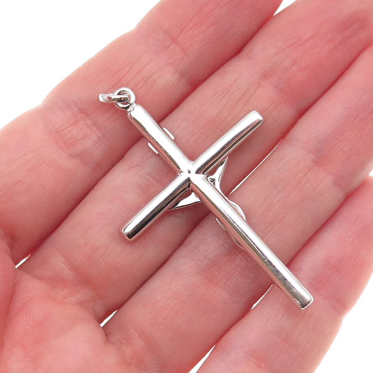925 Sterling Silver Crucifix Cross Charm Pendant