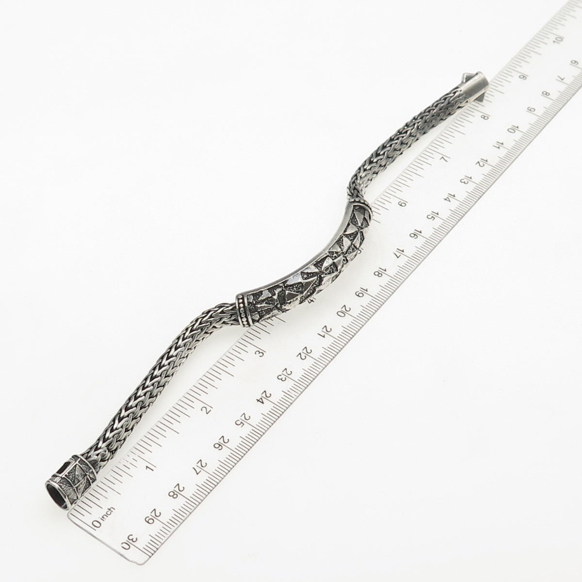 JOHN HARDY 925 Sterling Silver Vintage Classic Chain ID Bracelet 8"