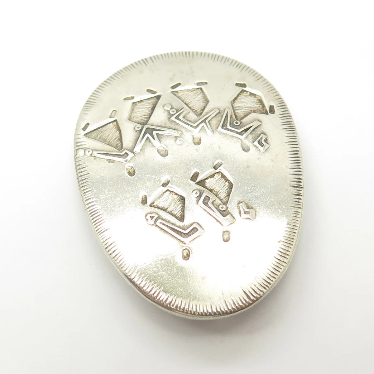 925 Sterling Silver Vintage '86-'87 M. Katz Israel Dancing Women Pendant/Brooch