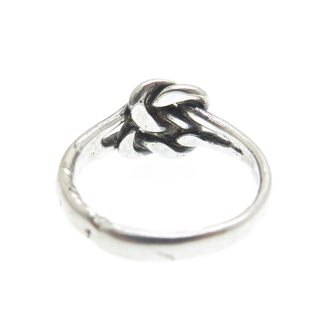 925 Sterling Silver Vintage Double Mariner Lone Knot Ring Size 5