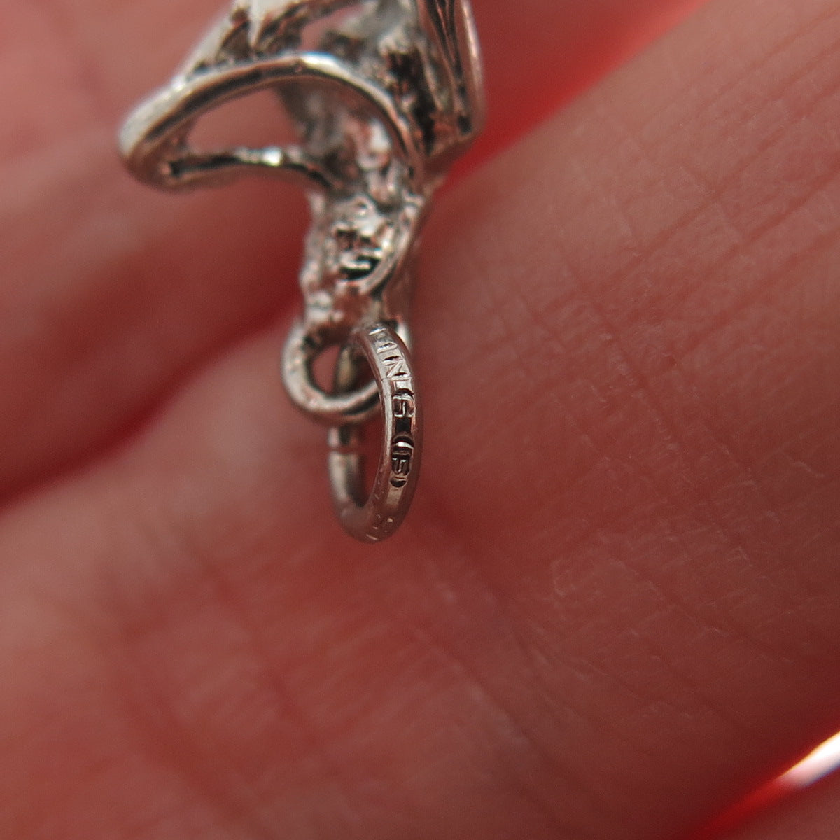 925 Sterling Silver Vintage Hula Dancer Minimalist 3D Charm Pendant
