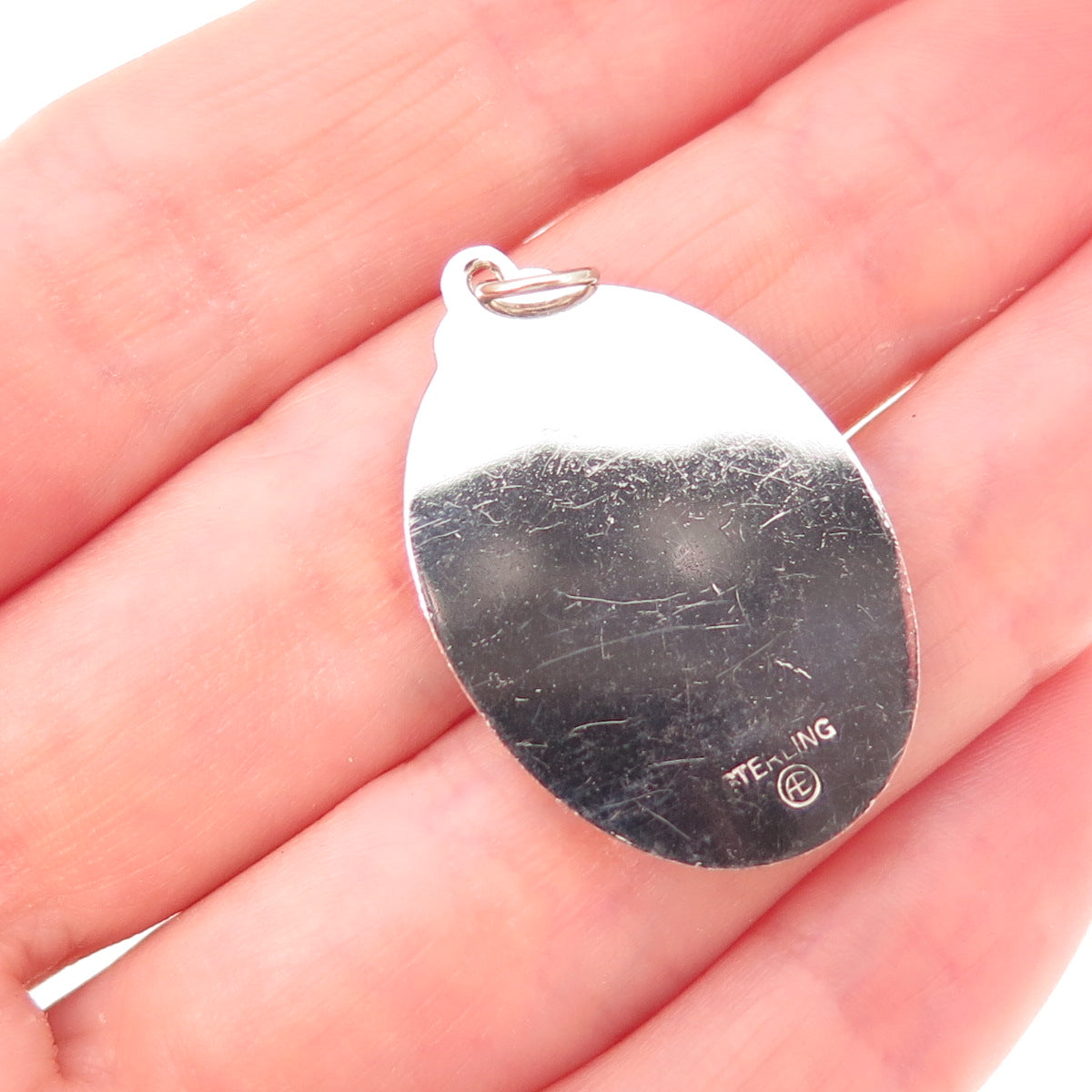 Art's Elegance 925 Sterling Silver Vintage Rhinestone To My Bridesmaid Pendant