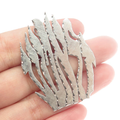 NISSIM HIZME 925 Sterling Silver Vintage Judaica Pin Brooch / Pendant