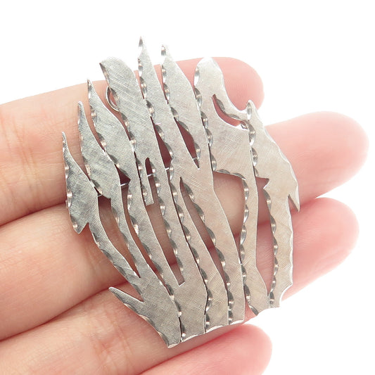 NISSIM HIZME 925 Sterling Silver Vintage Judaica Pin Brooch / Pendant