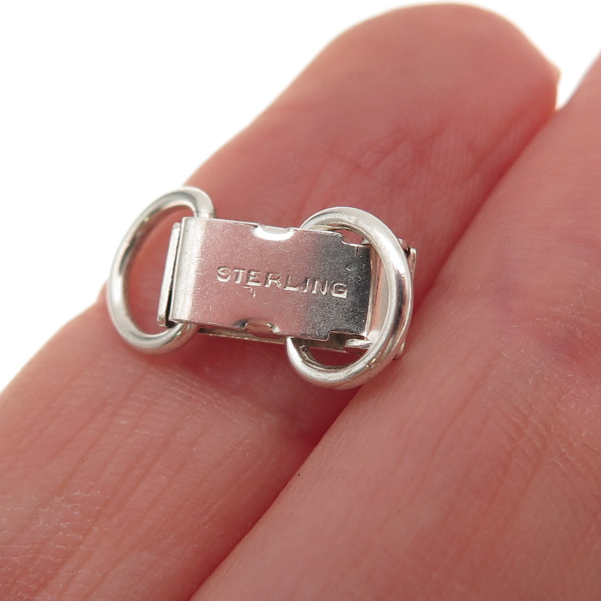 925 Sterling Silver Vintage Bracelet / Necklace Lock Clasp