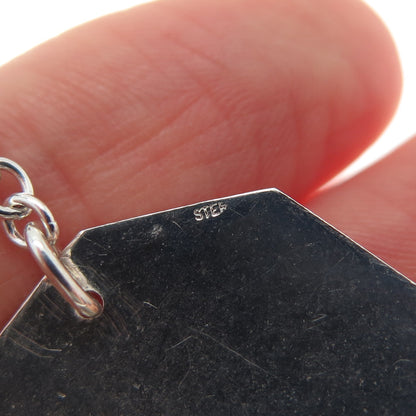 925 Sterling Silver Antique Art Deco Sherry Bottle Tag