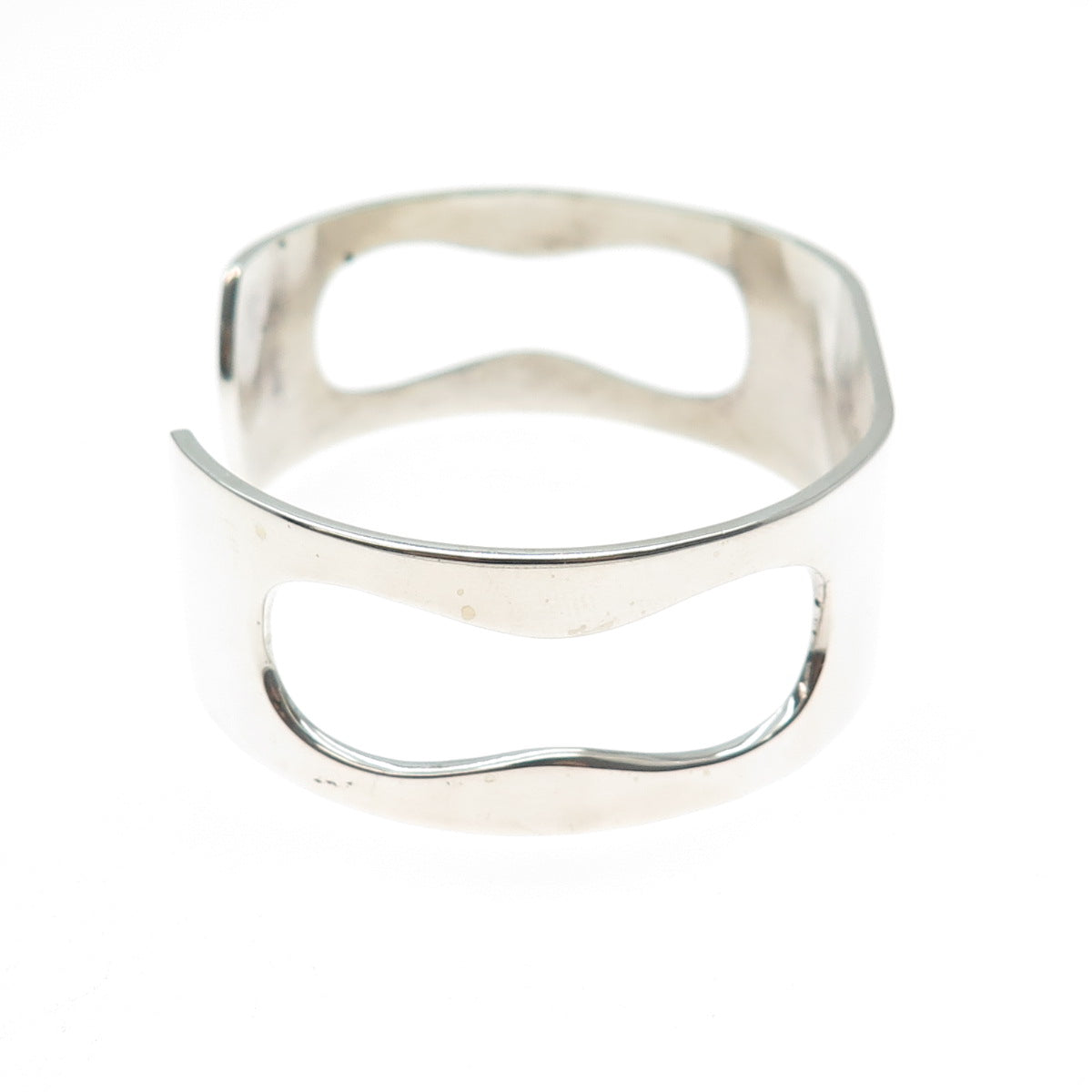 PIERRE CARDIN 14K Yellow Gold & Sterling Silver Vintage Letter A Bracelet 6.25"
