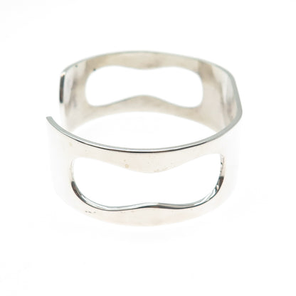 PIERRE CARDIN 14K Yellow Gold & Sterling Silver Vintage Letter A Bracelet 6.25"