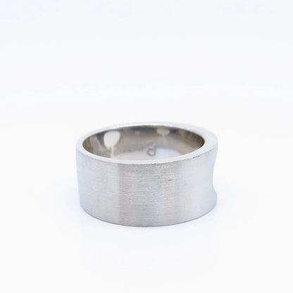 925 Sterling Silver Gold Plated Vintage Breuning Band Ring Size 6.25