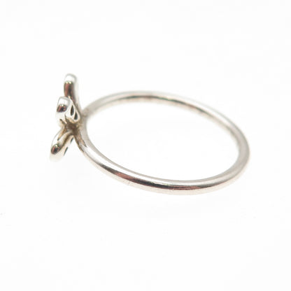 PANDORA 925 Sterling Silver Round-Cut C Z Dazzling Daisy Ring Size 6