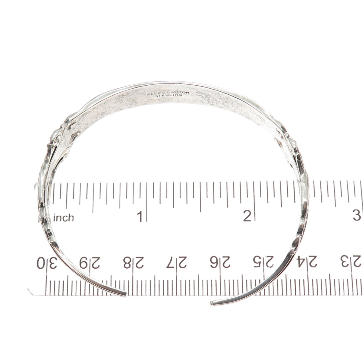 REED & BARTON Sterling Vintage 1967 Grande Renaissance Adjustable Bracelet 6.5"