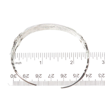 REED & BARTON Sterling Vintage 1967 Grande Renaissance Adjustable Bracelet 6.5"
