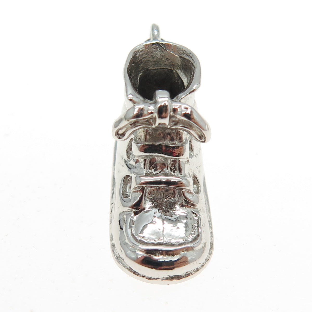 WELLS 925 Sterling Silver Antique Art Deco Boot Charm Pendant