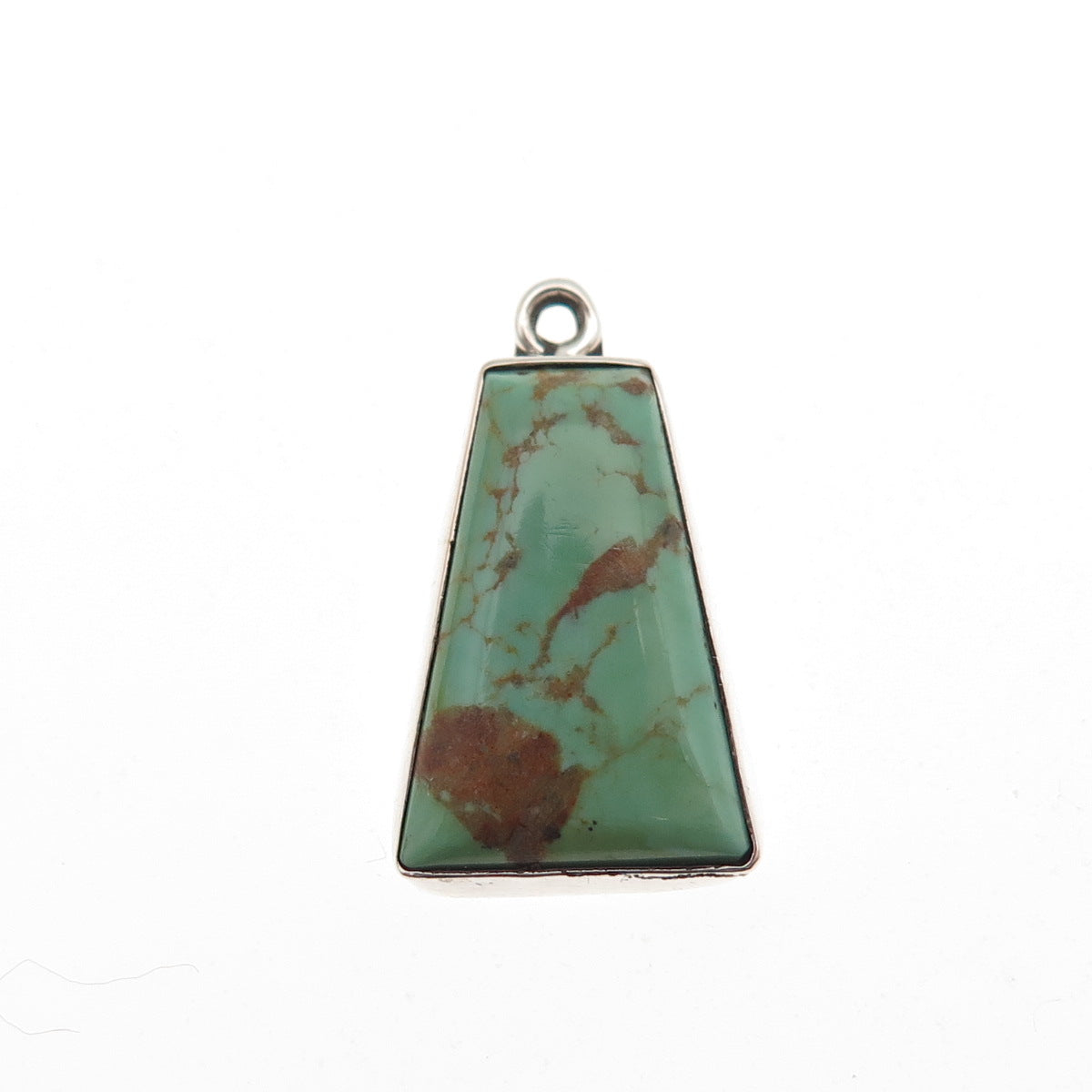 Old Pawn Sterling Silver Vintage Southwestern Royston Turquoise Charm Pendant