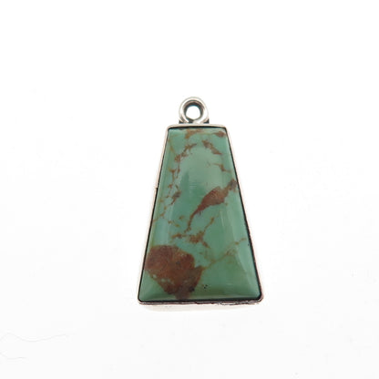 Old Pawn Sterling Silver Vintage Southwestern Royston Turquoise Charm Pendant