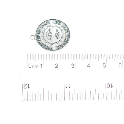925 Sterling Vintage 1972 Fidelity & Guaranty Life Achievement Club Pendant