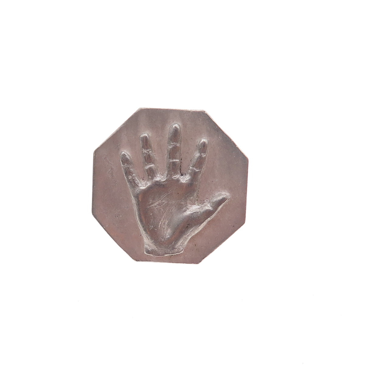 By Lee 925 Sterling Silver Vintage Peter the Great Handprint Tie Tack Lapel Pin