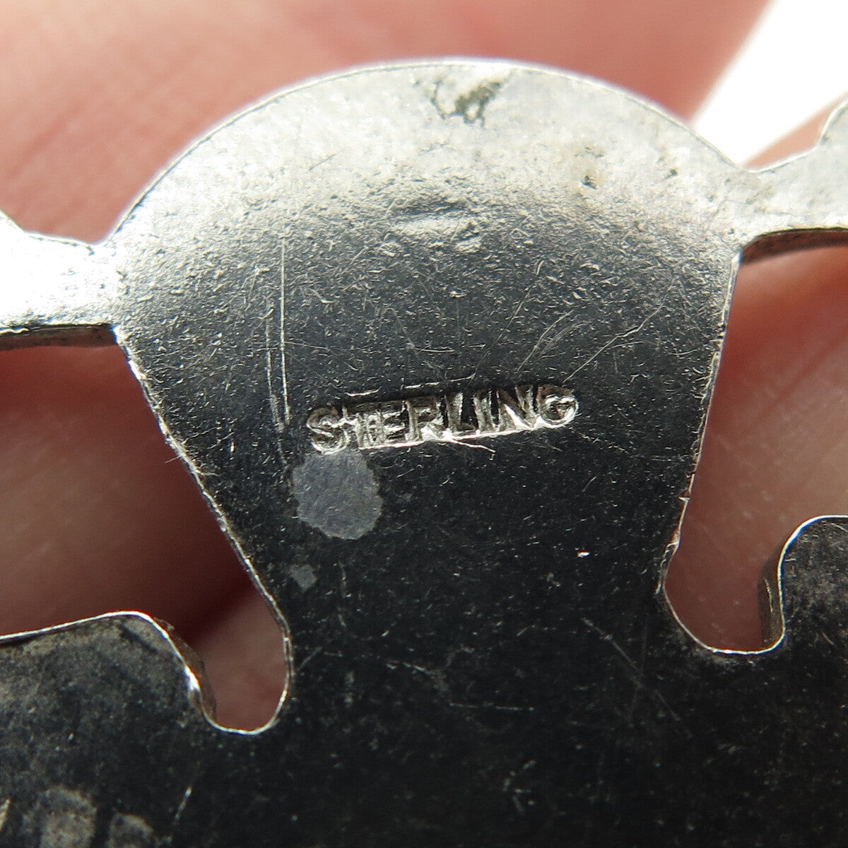925 Sterling Silver Antique WWII US Air Force Parachutist Pin Brooch