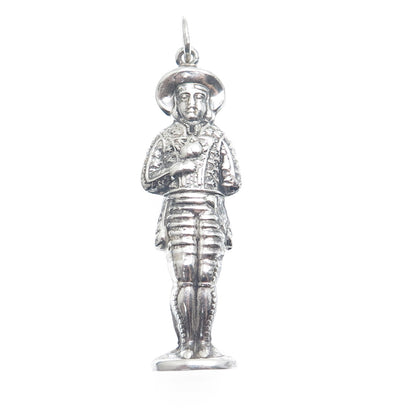 925 Sterling Silver Vintage REO Cavalier Needle Holder Pendant