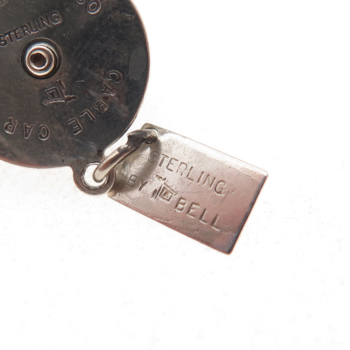 Bell Trading Post Sterling Silver Antique Art Deco SF Cable Car Charm Pendant