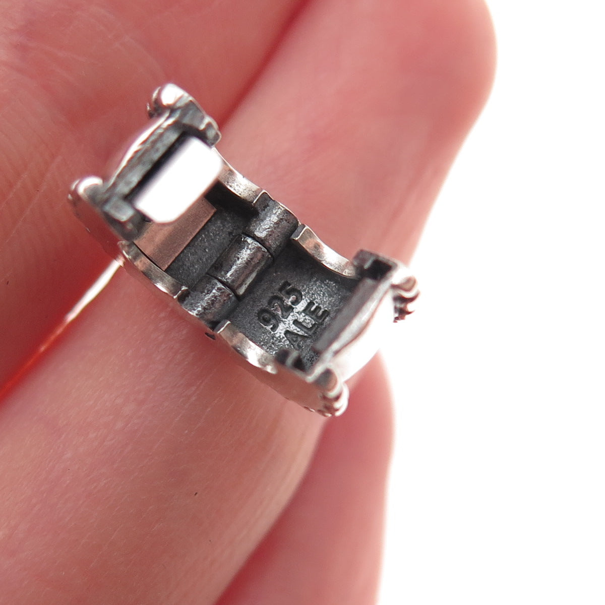 Pandora 925 Sterling Silver Beveled Clip Charm