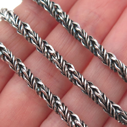 TIFFANY & CO. 925 Sterling Silver Vintage Twisted Rope Chain Necklace 16"