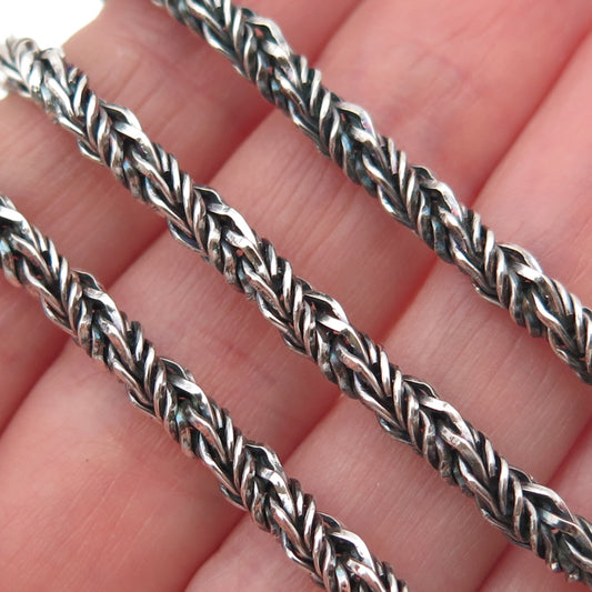 TIFFANY & CO. 925 Sterling Silver Vintage Twisted Rope Chain Necklace 16"