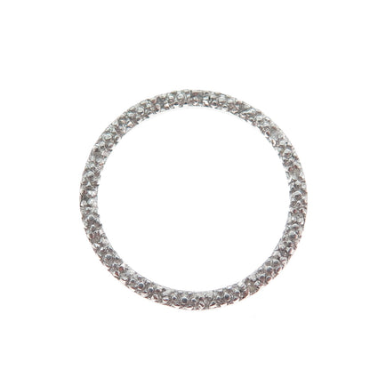 CHARLES WINSTON 925 Sterling Silver Real Diamond Circle of Life Slide Pendant