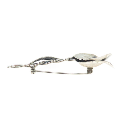JEWELART 925 Sterling Silver Vintage Flower Pin Brooch