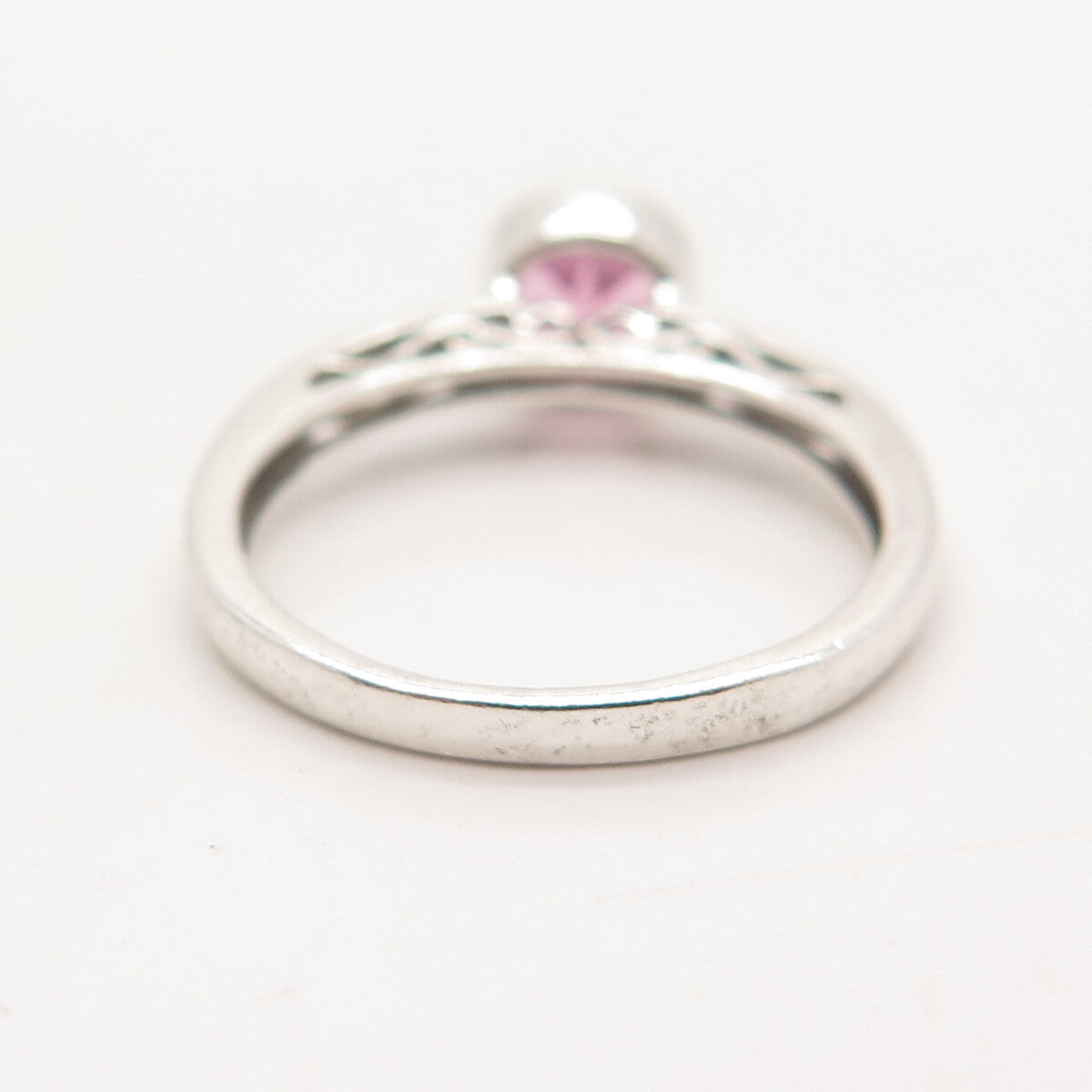 925 Sterling Silver Michelle Albala Lab-Created Sapphire Round-Cut Ring Size 6
