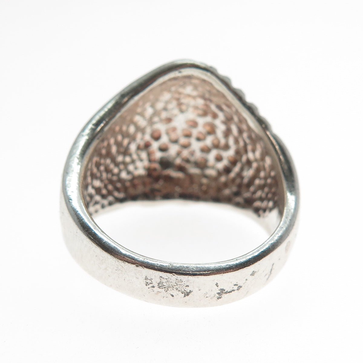 MAISELS INDIAN TRADING Sterling Silver Vintage Modernist Oxidized Ring Size 8