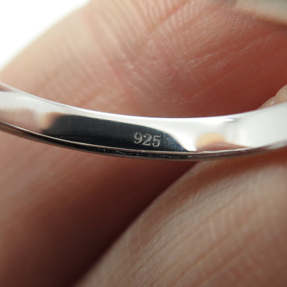 JD by Jewellery Design Sterling Silver Asscher-Cut C Z Engagement Ring Size 7