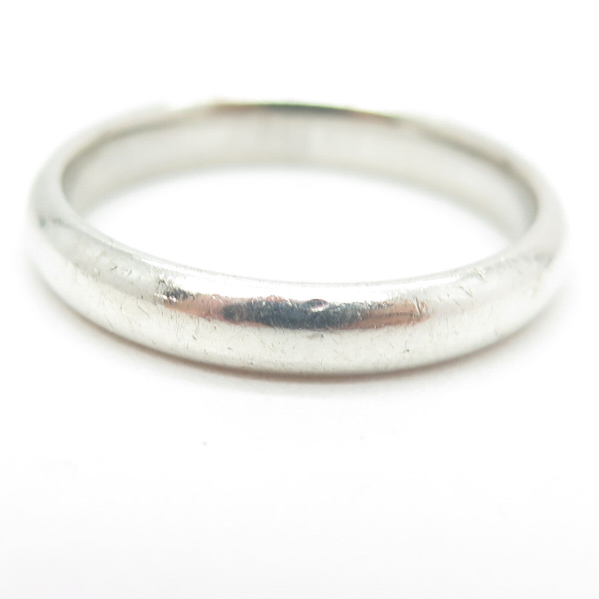 925 Sterling Silver Vintage Classic Wedding Band Ring Size 11.25