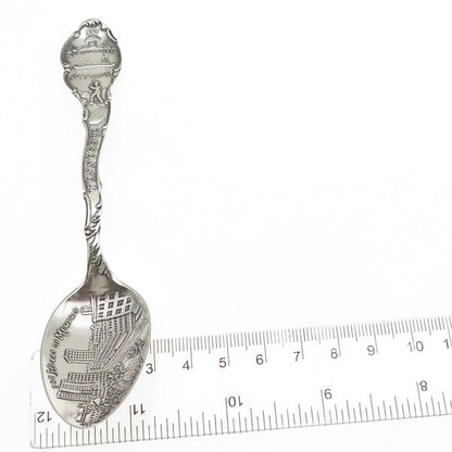 Shepard Sterling Silver Antique Art Deco Heart of Memphis Tennessee Coffee Spoon