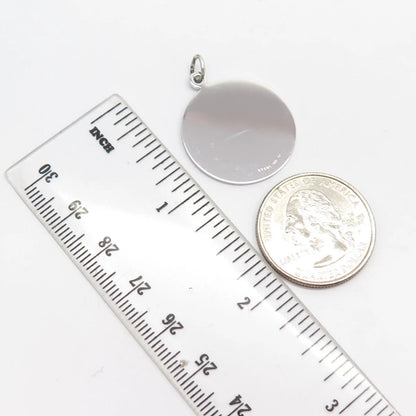 925 Sterling Silver Vintage Griffith & Sons Co Striped Pendant