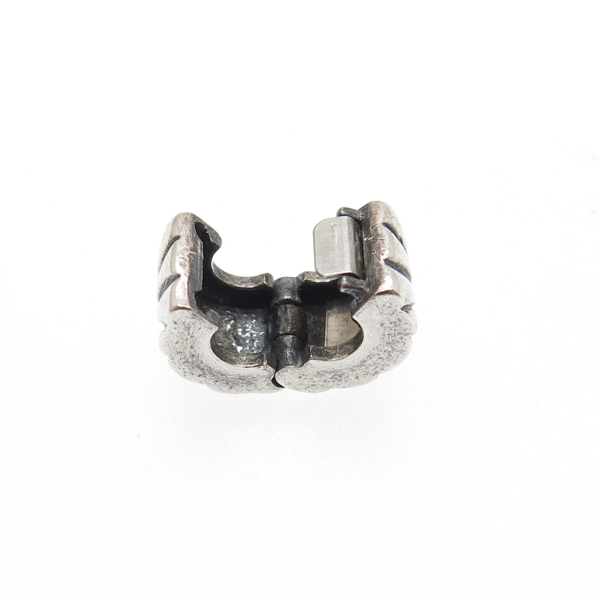 PANDORA 925 Sterling Silver Sunburst Oxidized Clip Charm