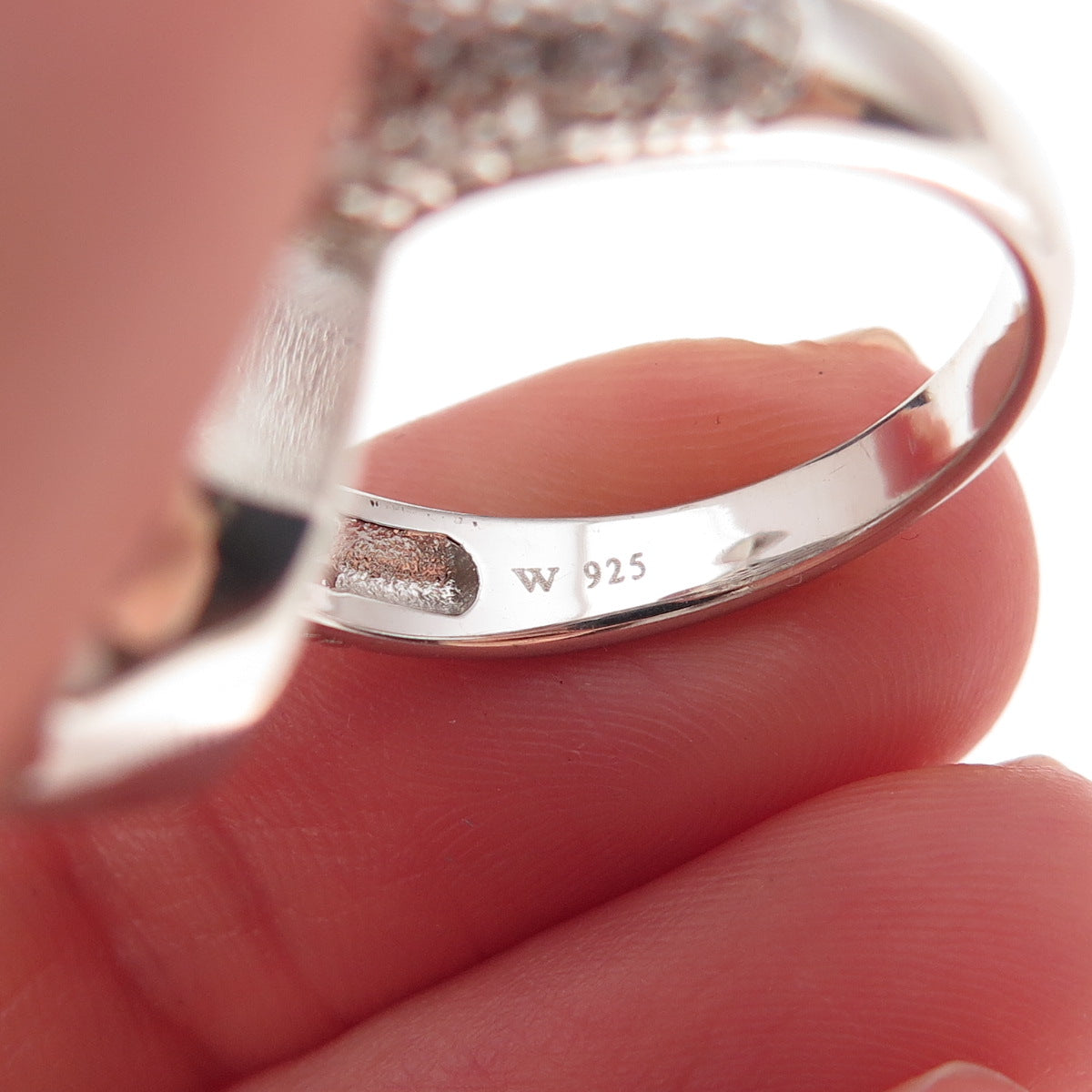 Charles Winston for Bella Luce Sterling Silver Blue & White C Z Ring Size 8.5