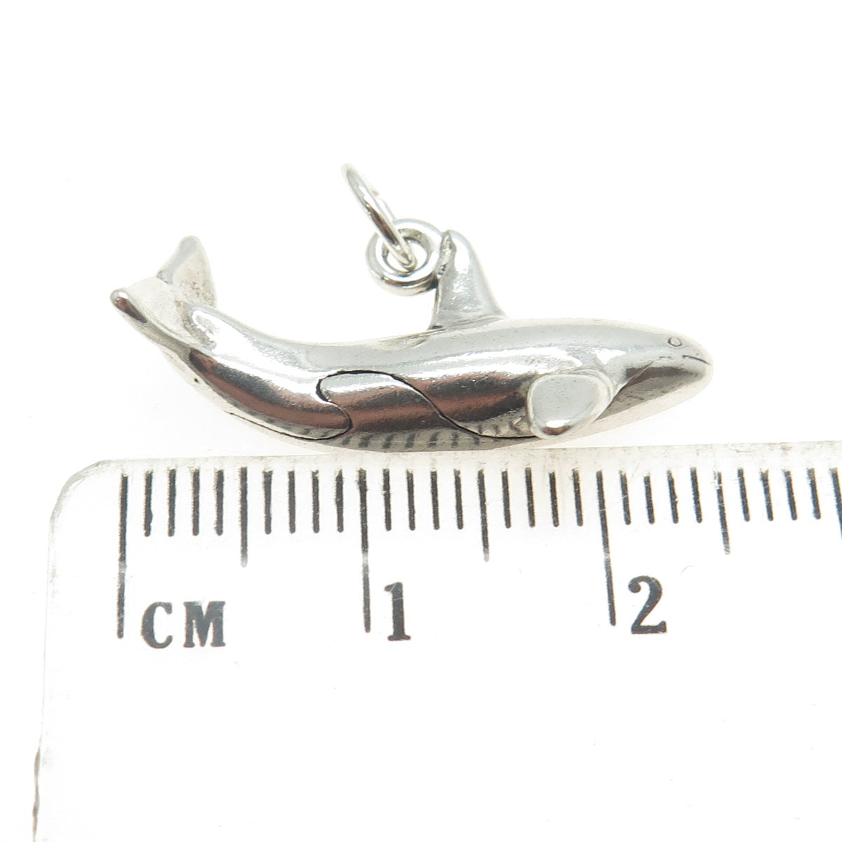 SUN WEST 925 Sterling Silver Vintage Shark Pendant