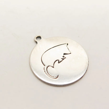 925 Sterling Silver USA Two In Town Mouse Charm Pendant