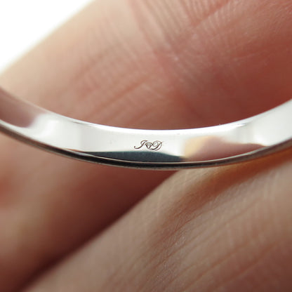 JD by Jewellery Design Sterling Silver Asscher-Cut C Z Engagement Ring Size 7